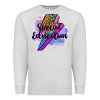 Dove Grey special eduation teacher lightning bolt Premium Sweatshirt - Zillion Design Studio