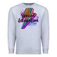 Heather Grey special eduation teacher lightning bolt Premium Sweatshirt - Zillion Design Studio