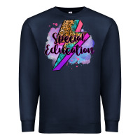 Navy special eduation teacher lightning bolt Premium Sweatshirt - Zillion Design Studio