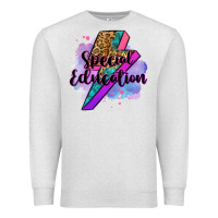 Oatmeal Heather special eduation teacher lightning bolt Premium Sweatshirt - Zillion Design Studio