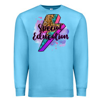 Ocean Blue special eduation teacher lightning bolt Premium Sweatshirt - Zillion Design Studio