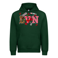 Forest Green valentines day lvn Urban Hoodie - NancyCooperArtShop