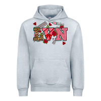 Heather Grey valentines day lvn Urban Hoodie - NancyCooperArtShop