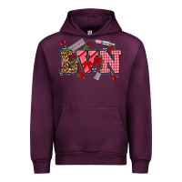 Mauve Wine valentines day lvn Urban Hoodie - NancyCooperArtShop
