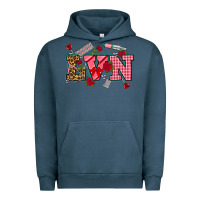 Pigment Midnight Navy valentines day lvn Urban Hoodie - NancyCooperArtShop