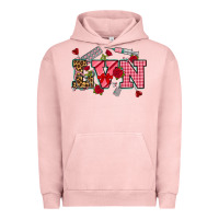 Pigment Salmon valentines day lvn Urban Hoodie - NancyCooperArtShop