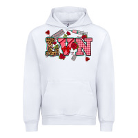White valentines day lvn Urban Hoodie - NancyCooperArtShop
