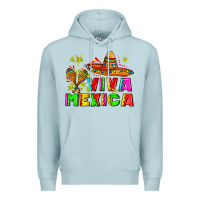 Blue Mist viva mexica Premium Hoodie - AdoDesignShop
