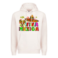 Pale Pink viva mexica Premium Hoodie - AdoDesignShop