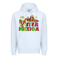 White viva mexica Premium Hoodie - AdoDesignShop