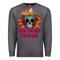 Charcoal Heather dia de los muertos Premium Sweatshirt - CTS Tumbler Store
