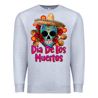 Heather Grey dia de los muertos Premium Sweatshirt - CTS Tumbler Store