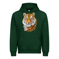 Foreset Green Tiger Head Urban Hoodie - LillyAllenDesigns