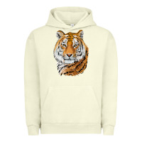 Pigment Pistachio Tiger Head Urban Hoodie - LillyAllenDesigns