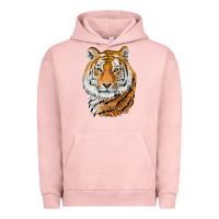 Pigment Salmon Tiger Head Urban Hoodie - LillyAllenDesigns