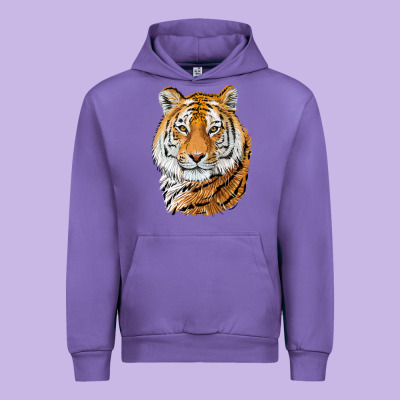 Tiger Head Urban Hoodie Designed By Lillyallendesigns
