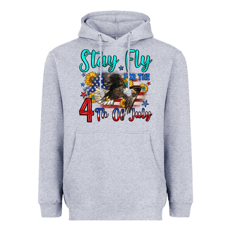 Stay Fly For The 4 Th Of July Heavyweight Hoodie by Zillion Design Studio | Teevron