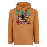 Meerkat stay fly for the 4 th of july Heavyweight Hoodie - Zillion Design Studio