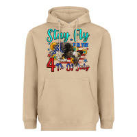 Mushroom stay fly for the 4 th of july Heavyweight Hoodie - Zillion Design Studio