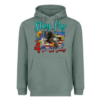 Sage stay fly for the 4 th of july Heavyweight Hoodie - Zillion Design Studio