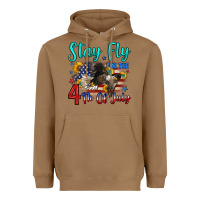 Toasted Coconut stay fly for the 4 th of july Heavyweight Hoodie - Zillion Design Studio