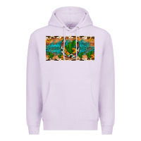 Lilac cactus sunflower horseshoe license plate Premium Hoodie - Artiststas