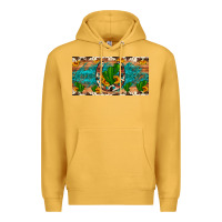 Mustard cactus sunflower horseshoe license plate Premium Hoodie - Artiststas