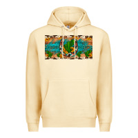 Pina Colada cactus sunflower horseshoe license plate Premium Hoodie - Artiststas
