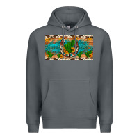 Rock cactus sunflower horseshoe license plate Premium Hoodie - Artiststas