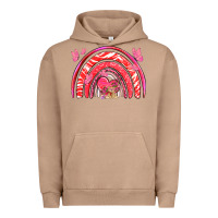 Pigment Burro valentines day rainbow with heart Urban Hoodie - NancyCooperArtShop