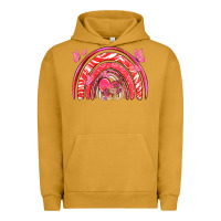 Pigment Peanut Butter valentines day rainbow with heart Urban Hoodie - NancyCooperArtShop