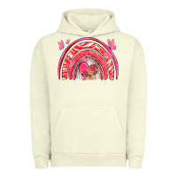 Pigment Pistachio valentines day rainbow with heart Urban Hoodie - NancyCooperArtShop