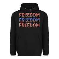 Black freedom freedom freedom Heavyweight Hoodie - Zillion Design Studio