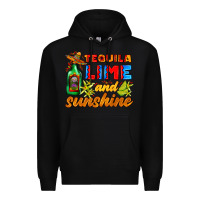 Black tequila lime and sunshine Premium Hoodie - AdoDesignShop