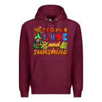 Burgundy tequila lime and sunshine Premium Hoodie - AdoDesignShop