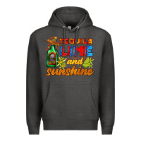 Charcoal Heather tequila lime and sunshine Premium Hoodie - AdoDesignShop