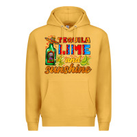 Mustard tequila lime and sunshine Premium Hoodie - AdoDesignShop