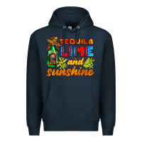 Navy tequila lime and sunshine Premium Hoodie - AdoDesignShop