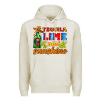 Oatmeal Heather tequila lime and sunshine Premium Hoodie - AdoDesignShop