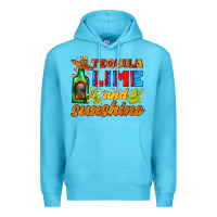 Ocean Blue tequila lime and sunshine Premium Hoodie - AdoDesignShop