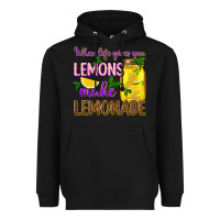 Black when life gives you lemons make lemonade Heavyweight Hoodie - texasbilliewilder