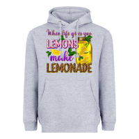 Heather Grey when life gives you lemons make lemonade Heavyweight Hoodie - texasbilliewilder