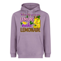 Lavender when life gives you lemons make lemonade Heavyweight Hoodie - texasbilliewilder