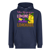 Navy when life gives you lemons make lemonade Heavyweight Hoodie - texasbilliewilder