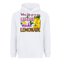 White when life gives you lemons make lemonade Heavyweight Hoodie - texasbilliewilder