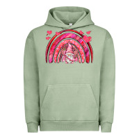 Pigment Oil Green valentines day rainbow with cupid gnome Urban Hoodie - NancyCooperArtShop
