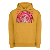 Pigment Peanut Butter valentines day rainbow with cupid gnome Urban Hoodie - NancyCooperArtShop
