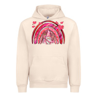 Sandshell valentines day rainbow with cupid gnome Urban Hoodie - NancyCooperArtShop