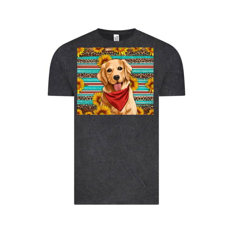 Golden Retriever With Sunflowers Vintage Tee by Artiststas | Teevron