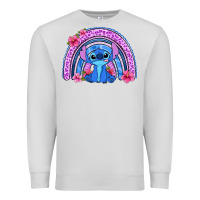Dove Grey stitch rainbow Premium Sweatshirt - Zillion Design Studio
